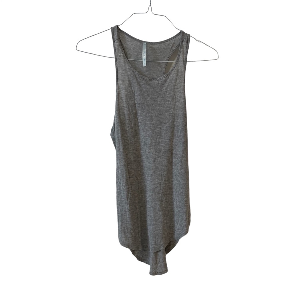 Long Gray Tunic Racerback Tank